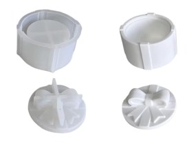 Molde silicona pote portavela redondo lazo 